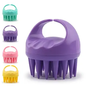 Manufacturers Direct Sales Silicone Multifunctional Scalp Massage Brush Wet and Dry Dual Use Shampoo Brush Comb Hair