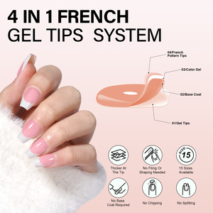 <span class=keywords><strong>Uñas</strong></span> Postizas Cortas y Afiladas Estilo Francés, 180 Piezas, Elegantes Balladina, <span class=keywords><strong>Uñas</strong></span> Acrílicas Reutilizables al por Mayor para Salón - Product Image 4