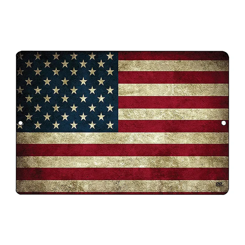 Rogue ธงอเมริกันยุทธวิธีสำหรับผู้ชาย,โลโก้โลหะดีบุกของตกแต่งผนังถ้ำบาร์สไตล์คันทรีอเมริกัน