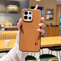 Étui de téléphone en matériau TPU/PC/PU, anti-traces de doigts, toucher agréable, coque antichoc pour OnePlus 13 15 15T Ace5 Ace6