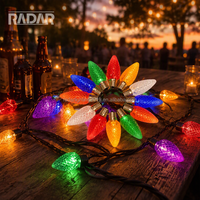 Ampoules LED de Noël C9 E17, ampoules lumineuses de Noël C9, ampoules LED C9, lampes décoratives LED C9, blanc, rouge, vert, bleu, multicolores