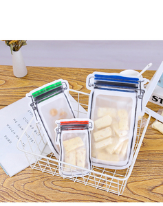 Mason Jar Ziplock Cooking Bottle Special Shape Mason Jar Bag Transparent Stand Up Ziplock Plastic Bag For Food Nuts Bean