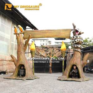 My <span class=keywords><strong>Dino</strong></span> XJ388 Dinosaur Theme <span class=keywords><strong>Park</strong></span> Puerta de <span class=keywords><strong>entrada</strong></span> de dinosaurio de fibra de vidrio - Product Image 5