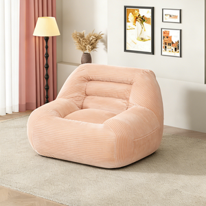 <b>Inflatable</b> Fabric Oversized Single Seater Lazy <b>Sofa</b> Vacuum Compressed Space-Saving Contemporary Design for Living Room Use - Product Image 1