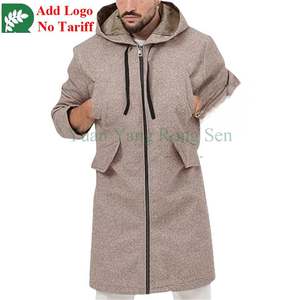 Wholesale Heavyweight Cotton <strong>Zip</strong> <strong>Hoodie</strong> <strong>Women</strong> High Quality Zipper <strong>Longline</strong> Hoodies Custom Logo - Product Image 4