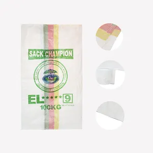 मानक चावल पीपी बुना बैग की पैकेजिंग के लिए इस्तेमाल किया चीनी गेहूं मकई का आटा रासायनिक उत्पादों पशु फ़ीड बीज