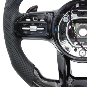 Volant en carbone brillant pour Mercedes Benz GLK <span class=keywords><strong>350</strong></span> C200 C217 E350 W205 W221 W238 - Product Image 4