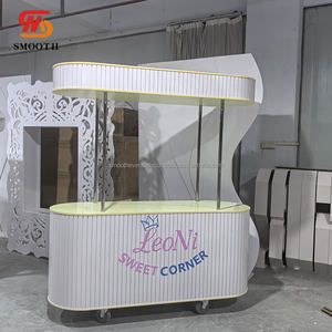 Fournitures de fête de mariage modernes lisses chariot à bonbons chariot à bonbons portable décoratif d'affaires avec Logos personnalisés - Product Image 6