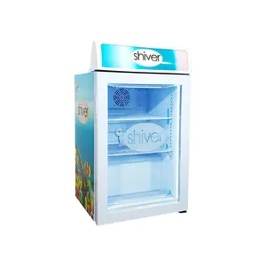 MEISDA SD98B 98L超市展示冰淇淋冰柜单温台面带玻璃门
