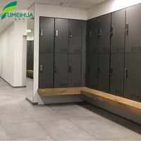 Casier de rangement HPL 12 mm pour vestiaire de salle de sport des employés