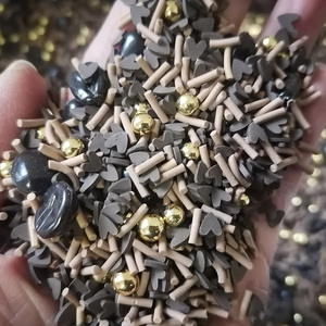 1kg DIY Craft Slime sprinkles Valentine Brown tim vàng hạt cà phê Đậu mix Polymer đất sét sprinkles lát - Product Image 2