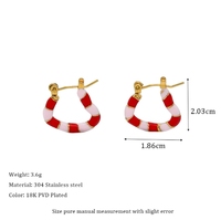 Titan-Stahl Niedliche Ohrstecker - Modisches Design für Neujahr & Hochzeiten Damenschmuck