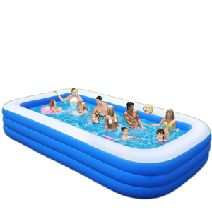 <span class=keywords><strong>Piscine</strong></span> gonflable rectangulaire 260 cm bleue et blanche en PVC, éco-responsable, durable, épaissie, pour enfants, usage domestique et extérieur – Grande Vente - Product Image 6