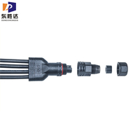Connecteur Répartiteur Étanche IP67 Type Y Personnalisé, Fiche de Câblage Pré-montée Moulée Un-à-Plusieurs pour Connexion de Distribution d'Alimentation