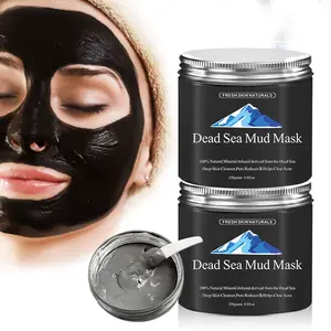 Máscara de lama para skincare facial, cosméticos coreanos, marca privada, produto de beleza, limpeza natural, máscara de acne, lama do mar morto