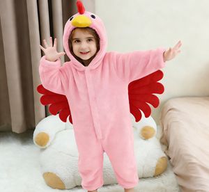 <span class=keywords><strong>Pijama</strong></span> de Bebé HAOXUAN con Estampado de Gallo Rosa, de <span class=keywords><strong>Terciopelo</strong></span> Ecológico, con Mangas Abullonadas, para las Cuatro Estaciones, con Cierre de Botones y <span class=keywords><strong>Cremallera</strong></span> Oculta - Product Image 3