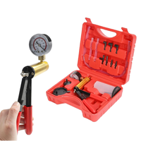 Kit de testeur de pompe à vide portatif pour voiture, jauge de vide automobile et kit de purge de liquide de frein, outil de réparation de pompe à vide