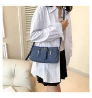 Sac à bandoulière tendance de style européen et américain, nouveau modèle 2024, sac à bandoulière haut de gamme pour femme, avec rivets, pour l'hiver, l'automne et le printemps