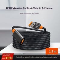 Câble d'extension USB 3.0 pour téléphone portable, ordinateur, clé USB, souris, clavier - Charge rapide et transfert de données