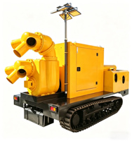 Tour d'éclairage mobile montée sur remorque, groupe électrogène diesel silencieux, alimentation électrique, construction, urgence, LED haute luminosité