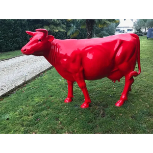 Trung Quốc nhà máy Bull Tây Ban Nha chiến đấu bò trang trại Prop cuộc sống Kích thước trang trí nội thất nhựa tượng để bán - Product Image 3