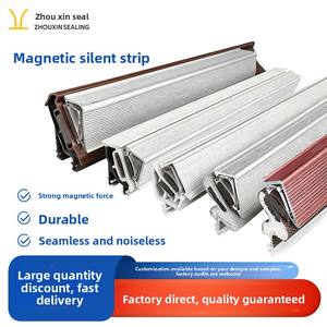 Bande d'étanchéité magnétique personnalisée insonorisante, coupe-vent, anti-poussière, anti-collision, silencieuse, style américain, pour <span class=keywords><strong>porte</strong></span> intérieure en bois, 45 degrés - Product Image 5