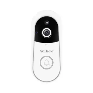 Factory Price Home Video Intelligent WIFI Doorbell Camera Wireless Intercom PTZ Pan Tilt PIR Detection System Home Alarm