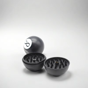 CANNA 2026 Molinillo Manual de Hierbas de Plástico Negro con Diseño Moderno en Forma de 8, Premium, 3 Piezas, Triturador de Tabaco Sonriente, Zhejiang - Product Image 5