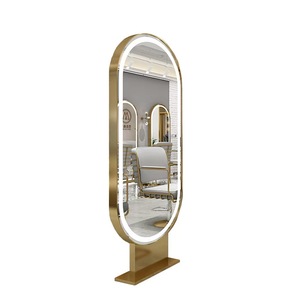 New Luxury Barbershop Salon <b>Mirror</b> Customized Styling Station Beauty <b>Mirrors</b> Barber Furniture Dual Sided Lighted <b>Mirror</b> - Product Image 6