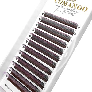 CoMango <span class=keywords><strong>Cils</strong></span> 5D Flora Colorés Ombrés Extensions <span class=keywords><strong>de</strong></span> <span class=keywords><strong>Cils</strong></span> <span class=keywords><strong>de</strong></span> Luxe 8-15mm Naturels Doux <span class=keywords><strong>Cils</strong></span> Individuels Sans Cruauté Véganes - Product Image 6