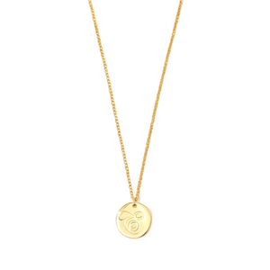 Collier pendentif lettre E en acier inoxydable Angelina plaqué or 1,9 cm, bijoux tendance pour femmes, cadeau - Product Image 1