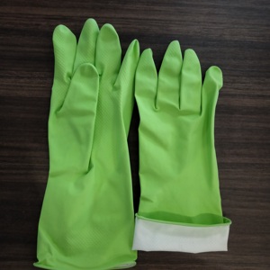Gants en caoutchouc doublés de <span class=keywords><strong>coton</strong></span> de haute qualité 50g nettoyage de cuisine gants de <span class=keywords><strong>ménage</strong></span> sans latex - Product Image 2