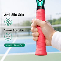 Cinta de Agarre para Raqueta de Bádminton, Pickleball, Tenis y Pádel de Alta Calidad, Suave, Absorbente de Sudor, Antideslizante, Personalizada