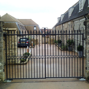 ราวรั้วเหล็กนอกประตูราวรั้วเหล็กดัดดีไซน์ใหม่2012 - Product Image 3