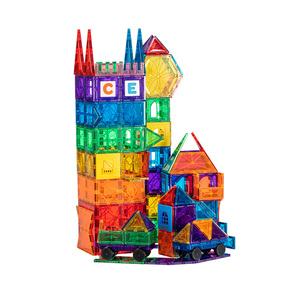 Puzle educativo magnético para niños, bloques de construcción, azulejos magnéticos, canicas, 100 piezas - Product Image 2