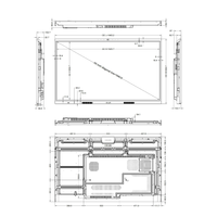 Pantalla Plana Interactiva de 65 Pulgadas 4K CVT MTK9679 Android 14.0, Chip 4GB+32GB, 20 Puntos Táctiles, Cámara de 48MP, Altavoces Duales de 15W, para Reuniones y Educación