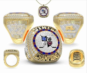 2026 Sidan Model 669 Customized Rose Gold Plated Alloy Champion <b>Ring</b> <b>Crystal</b> Rhinestone Heart Shape for - Product Image 2