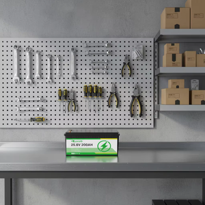 Yüksek Koruma Sağlayan Katı Hal 24V 25.6V 100Ah 200AH 300Ah LiFePO4 Güneş Enerjisi Batarya Paketi Ev ve Karavan Golf Arabası Kullanımı İçin - Product Image 3