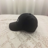 Casquette en coton pur avec broderie personnalisée en gros, visière incurvée, pour commandes d'uniformes d'entreprise