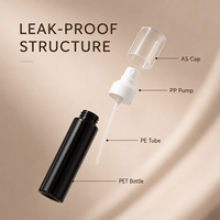 Flacon pulvérisateur ultra-fin de qualité supérieure, anti-fuite, en PET, atomiseur cosmétique rechargeable pour toner, brume capillaire, soins de la peau, logo personnalisé