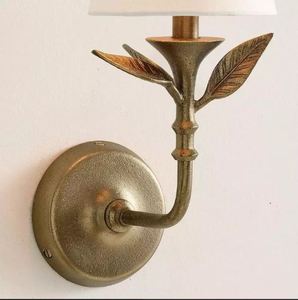 Lámpara de Pared Rústica de Latón Antiguo Simig Lighting <span class=keywords><strong>Huxley</strong></span>, Aplique de Hierro Forjado Botánico - Product Image 2