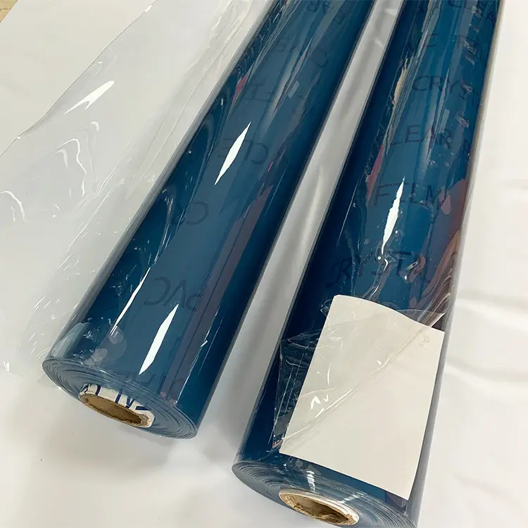لفافة من طبقات PVC شفافة لينة شفافة مضادة للماء بسمك 0.1 مم - 5 مم ورق طبقات شفاف للقولبة بالنفخ CN;GUA