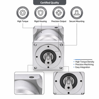 Boîte de vitesses planétaire à engrenages droits de précision PL60, réducteur servo à faible jeu haute efficacité pour l'automatisation, la robotique CNC, personnalisable OEM