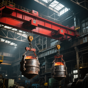 Cầu trục 90 tấn 35ton 20ton 120ton 200ton dầm đôi monorail nhịp 20m khuôn nóng chảy luyện kim trên không cần cẩu để bán - Product Image 1