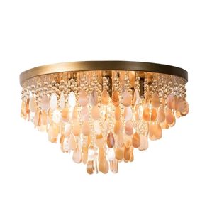 Zèle éclairage créatif coquille décoration maison chambre Restaurant cristal luxe gland plafonniers - Product Image 5