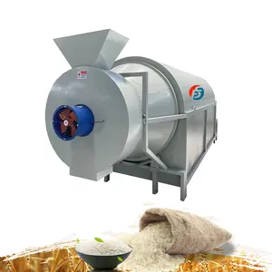 Secador de tambor rotativo de 1 tonelada por hora, Máquina secadora de arroz, secado de arroz, copra, soja, arroz, Máquina secadora de tambor rotativa