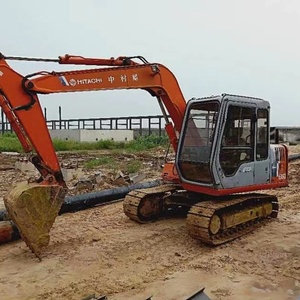 Excavadora Usada Hitachi EX60, Hitachi Shanghai, Hitachi160 Usado de 6 Toneladas, Excavadoras de Orugas Japonesas Rojas con Motores 6000 Ltd. - Product Image 5