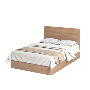 Juego de Dormitorio Comercial Moderno y Económico de Madera con Base de Cama, Mesitas de Noche y Armarios para Uso en Hoteles, Airbnb y Apartamentos - Product Image 4