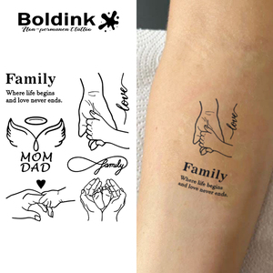 Tatuaje de Tinta de Jagua Boldink Personalizado, Realista, Familiar, Arte Corporal, Resistente al Agua, Larga Duración (2 Semanas) - Product Image 1
