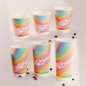 แก้วกระดาษสองชั้นรักษ์โลก วัสดุเกรดอาหาร ขนาด 8oz 10oz 12oz 16oz แบบลูกฟูก กันน้ำและกันความร้อน สำหรับใส่เตกีลา - Product Image 5